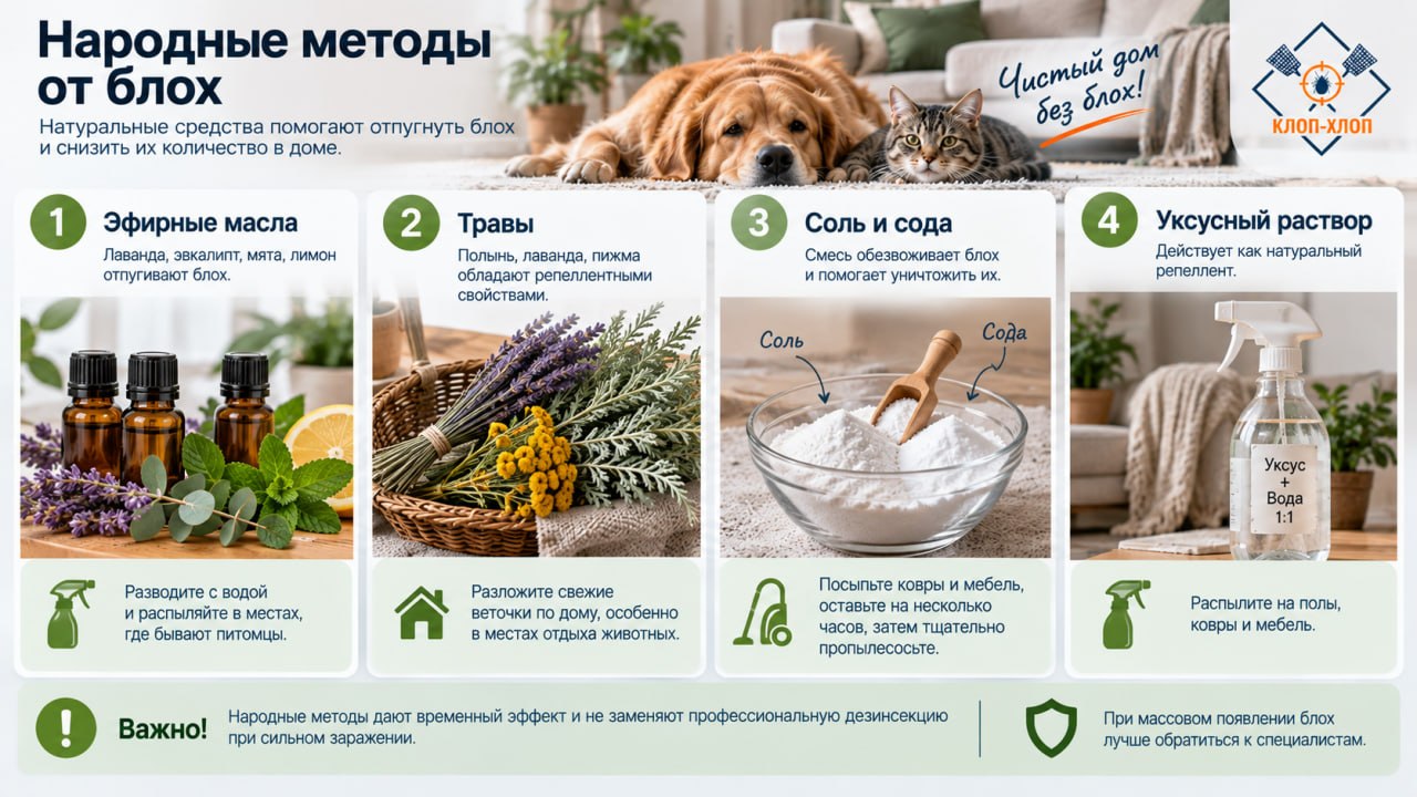 Народные методы от блох